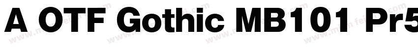 A OTF Gothic MB101 Pr5 R 常规(OpenTyp字体转换